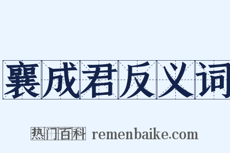 襄成君反义词是什么意思的图片